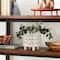 Hello Honey® 8" Footed Stoneware Planter with Abstract Print